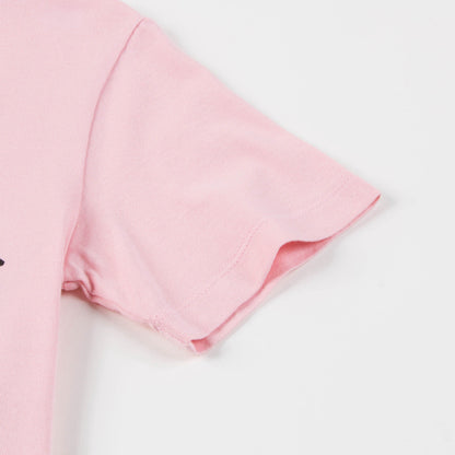 Girls Pink "DG & Love" Cotton T-shirt