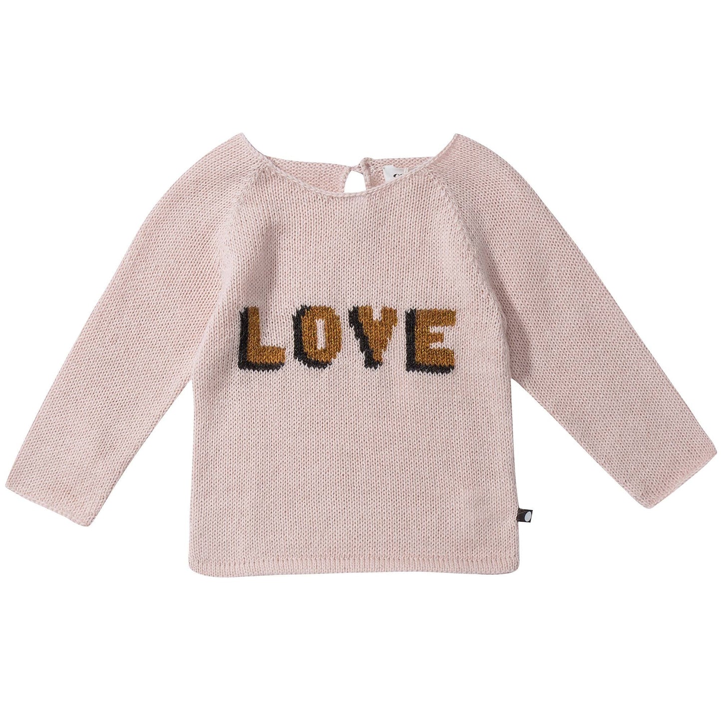 Baby Light Pink Love Alpaca Sweater