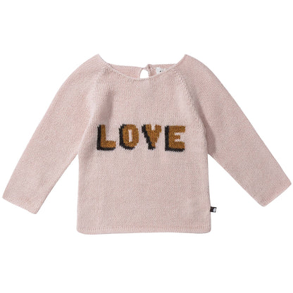 Baby Light Pink Love Alpaca Sweater