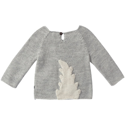 Baby Light Grey Alpaga Wool Monster Sweater