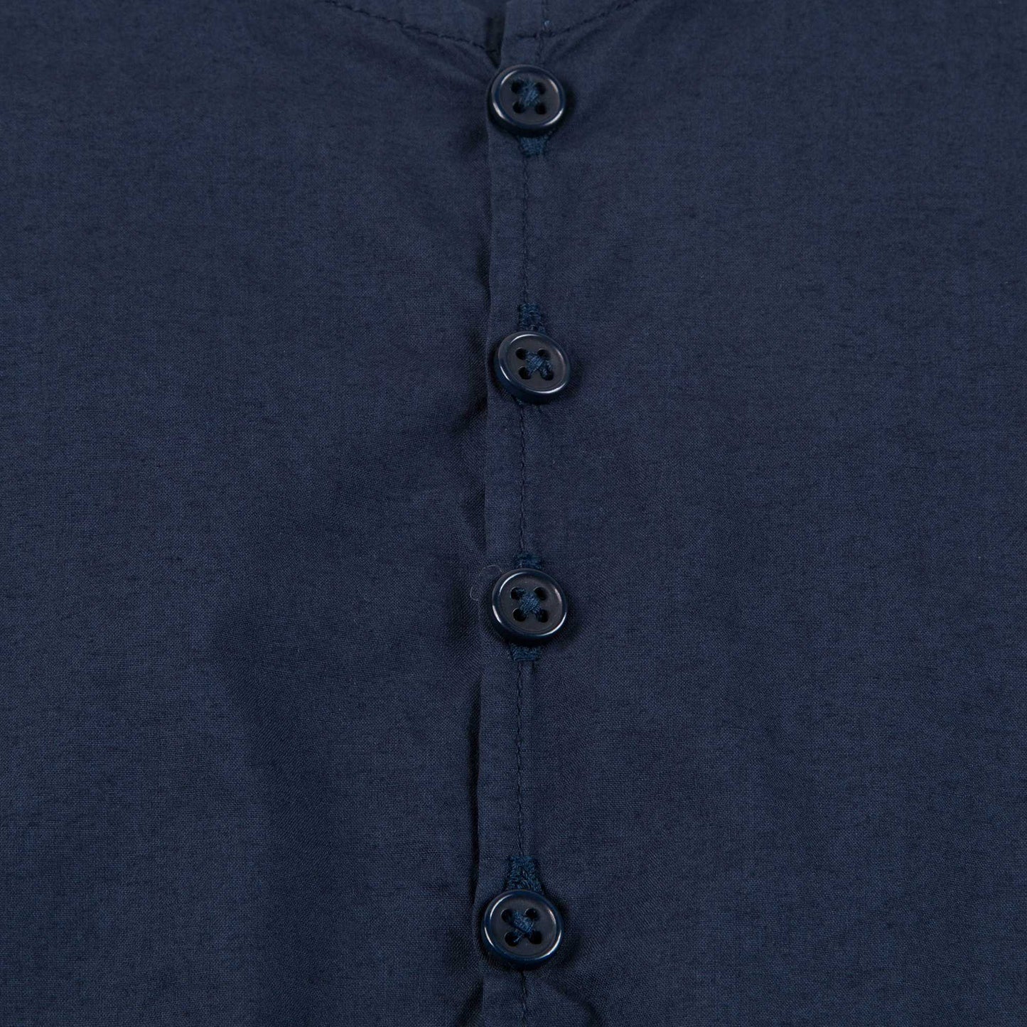 Baby Boys Navy Blue Cotton Woven T-shirt