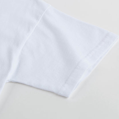 Boys & Girls White Cotton T-shirt