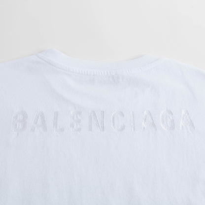 Boys & Girls White Cotton T-shirt