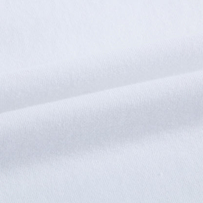 Boys & Girls White Cotton T-shirt
