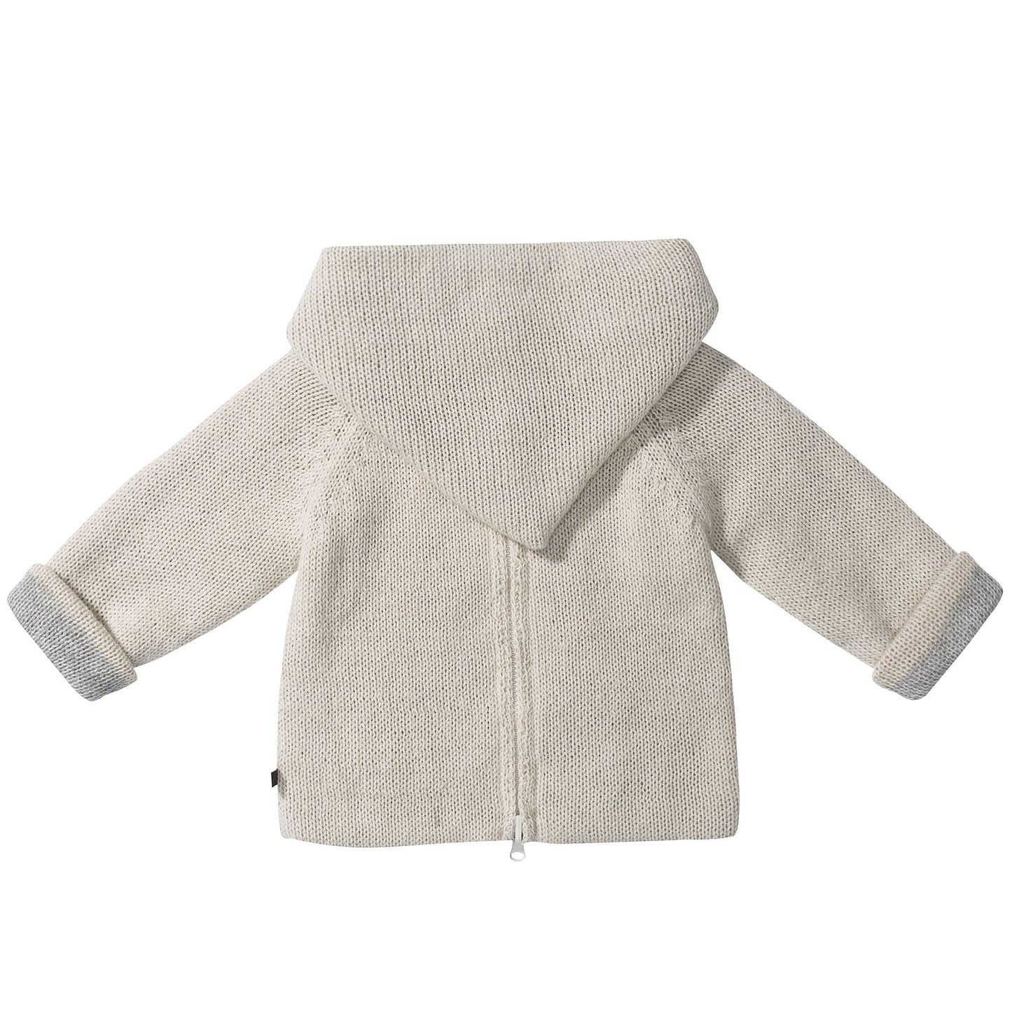 Baby White Love Alpaca Hooded Sweater