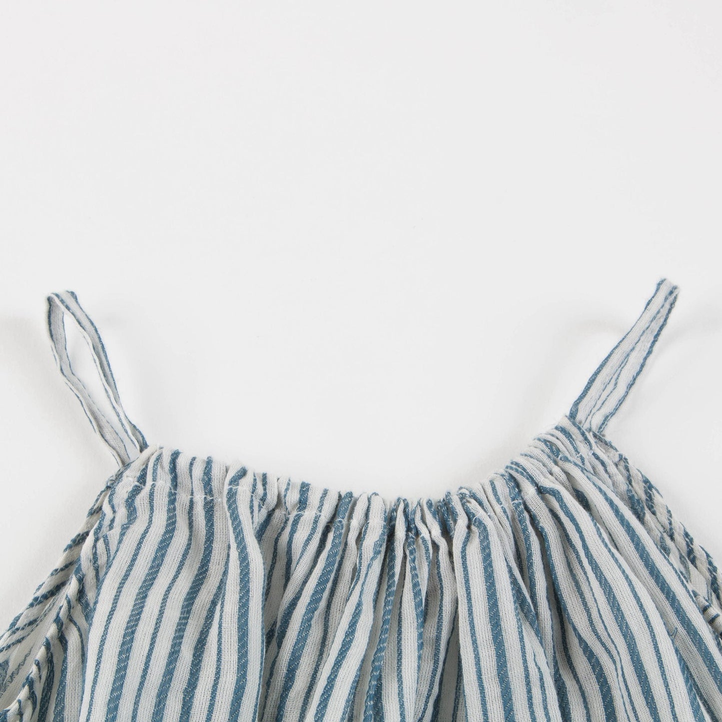Baby Girls Blue Stripe Woven Dress