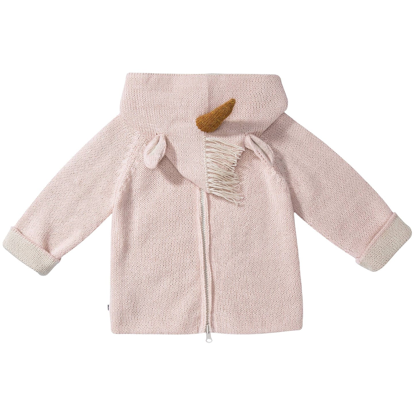 Baby Light Pink Unicorn Alpaca Hooded Animal Sweater