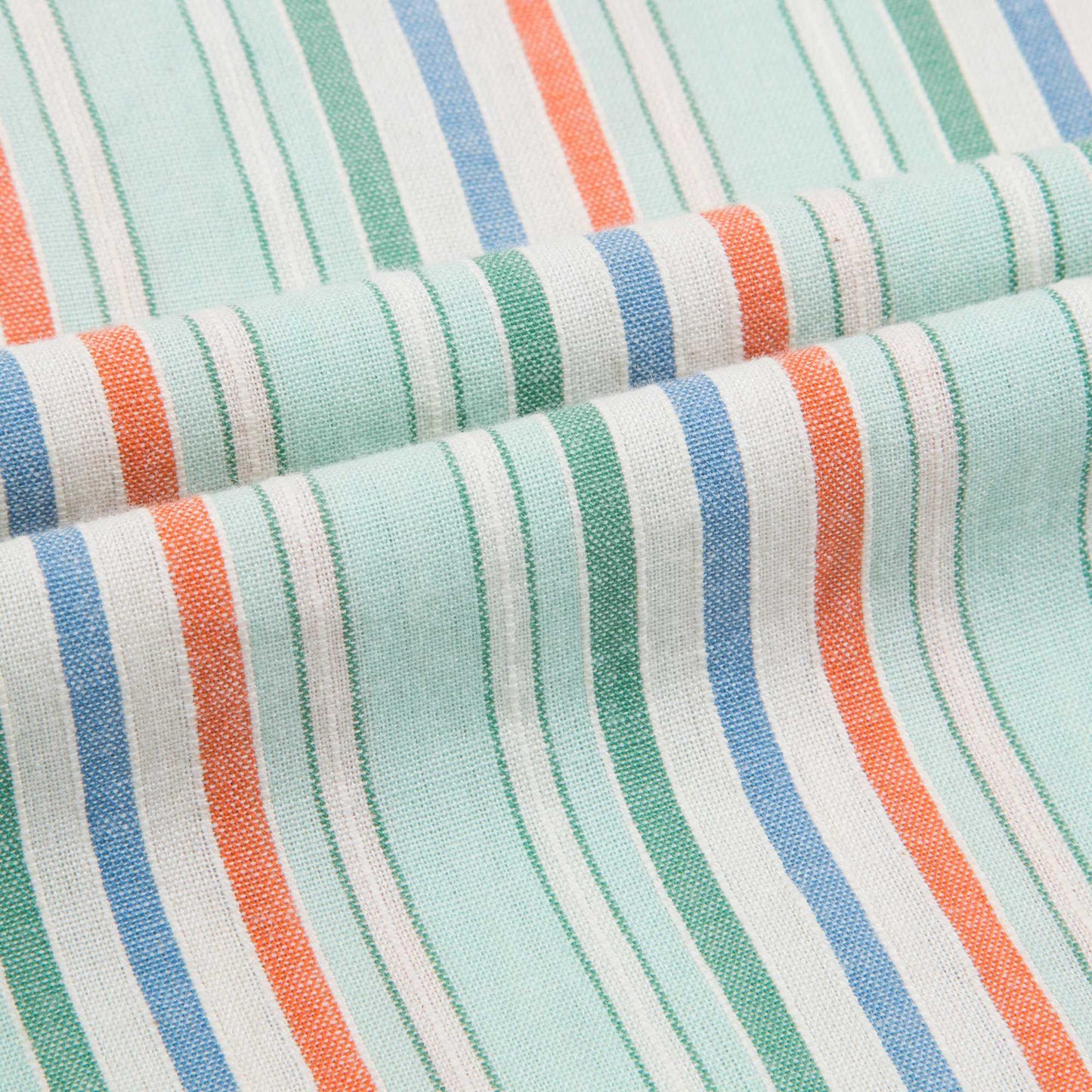 Girls Multi Stripe Cotton Woven Romper