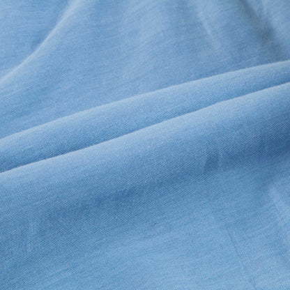 Baby Azure Blue Cotton Woven Blouse