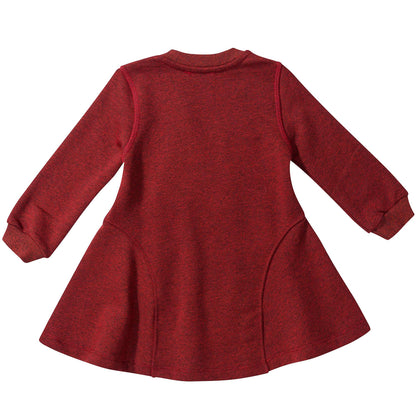 Girls Red Tiger Printed Dress