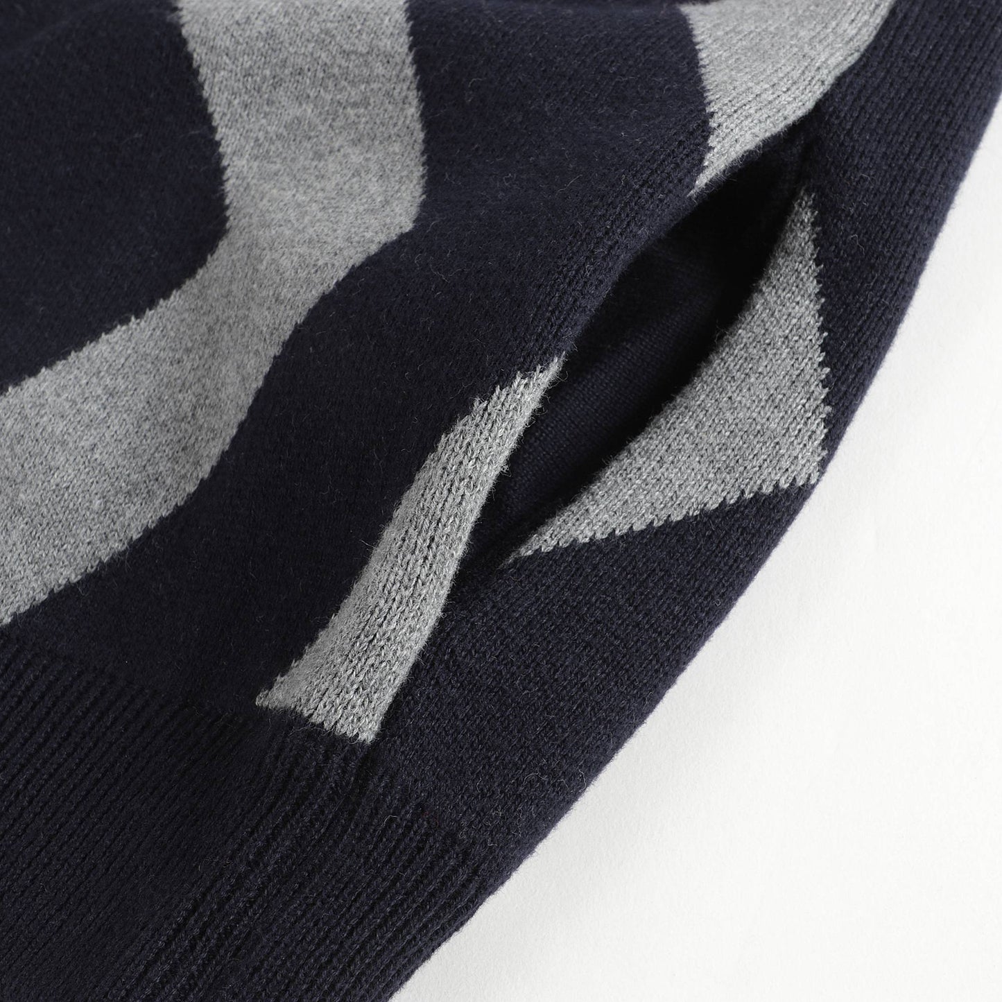 Boys & Girls Grey Striped Cotton Cardigan