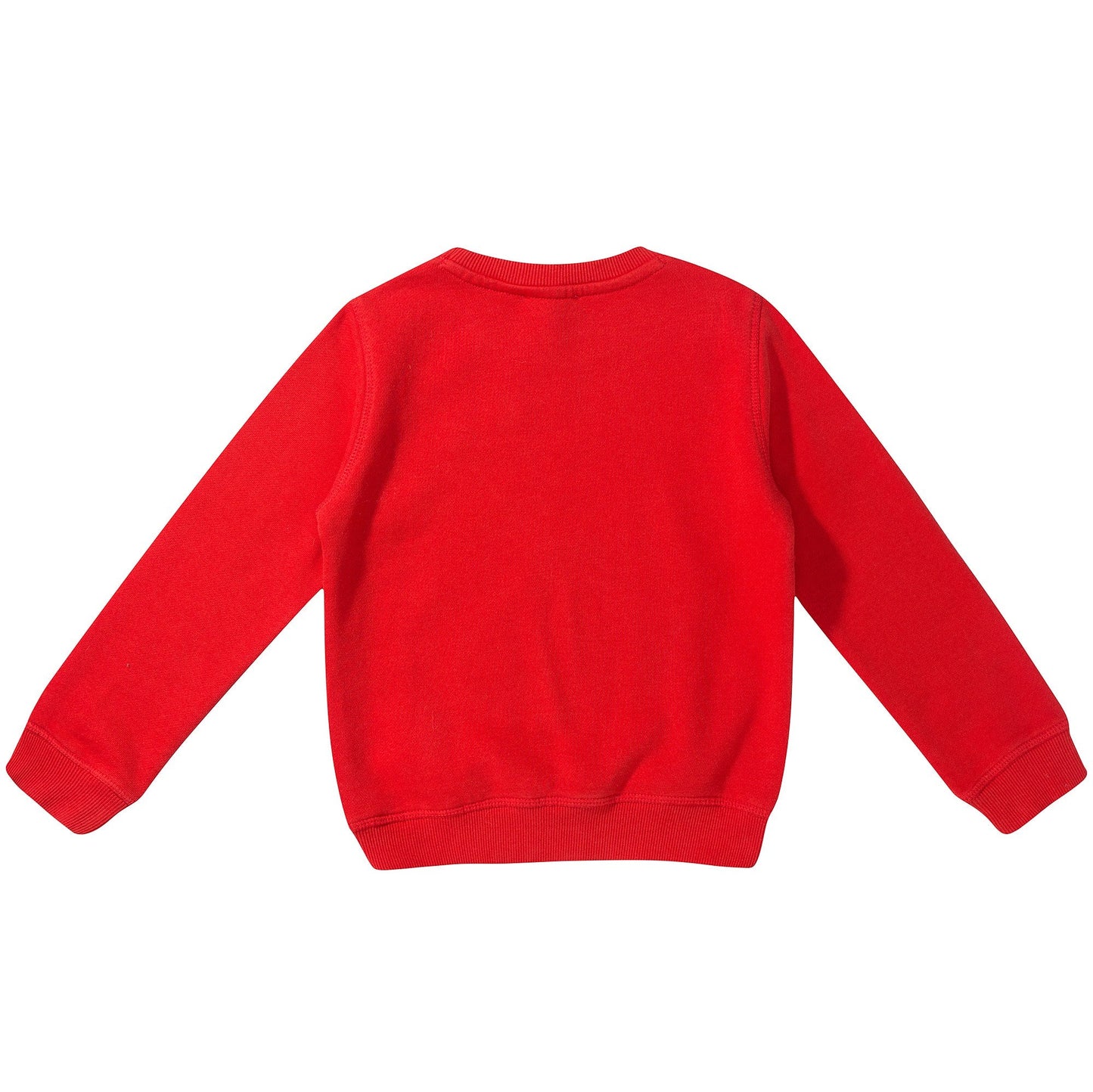 Girls Red & Pink Logo Cotton Sweatshirt