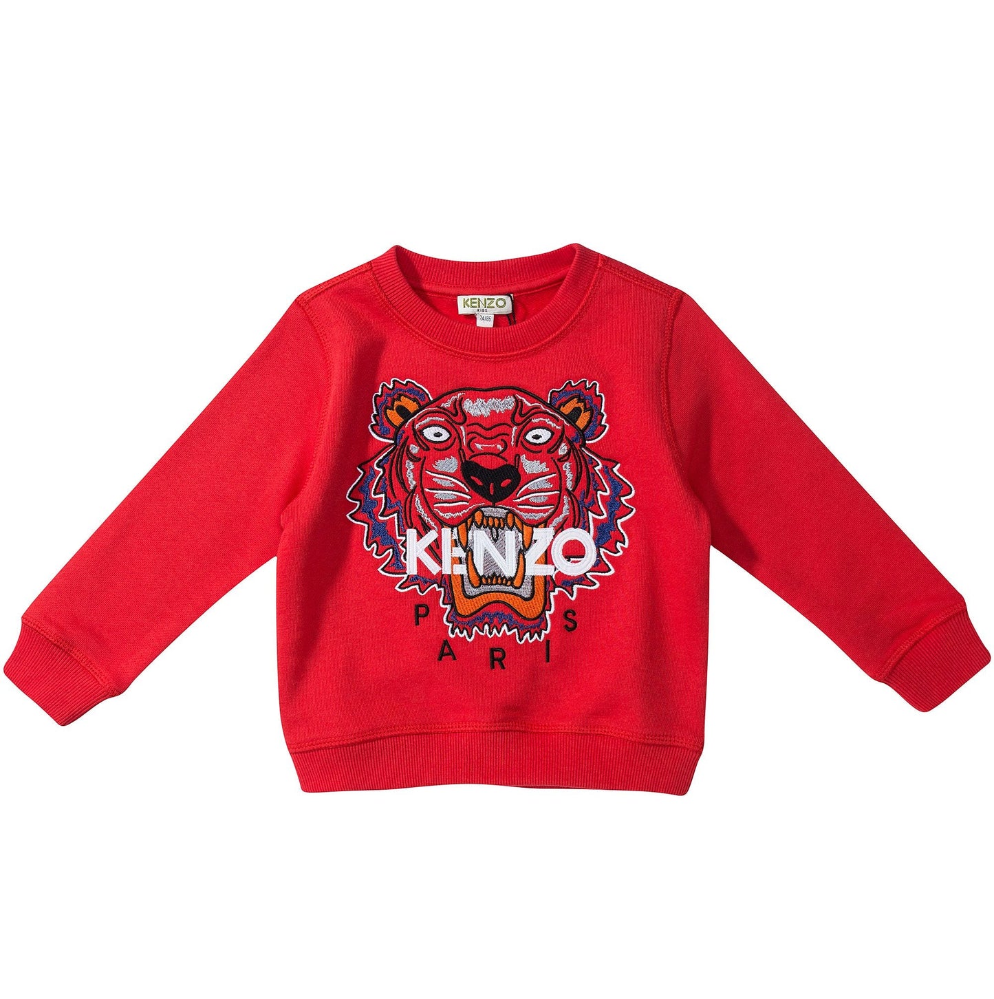 Boys Paprika  Red  Tiger Printed Cotton Sweatshirt