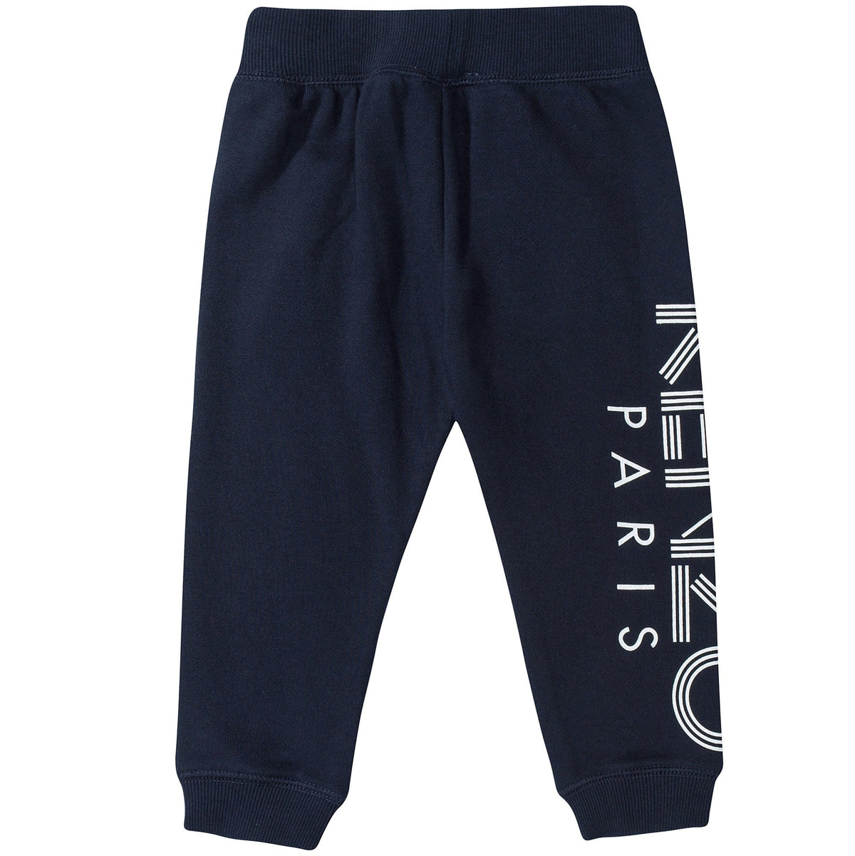 Girls Dark Blue Cotton  Tracksuit Trousers