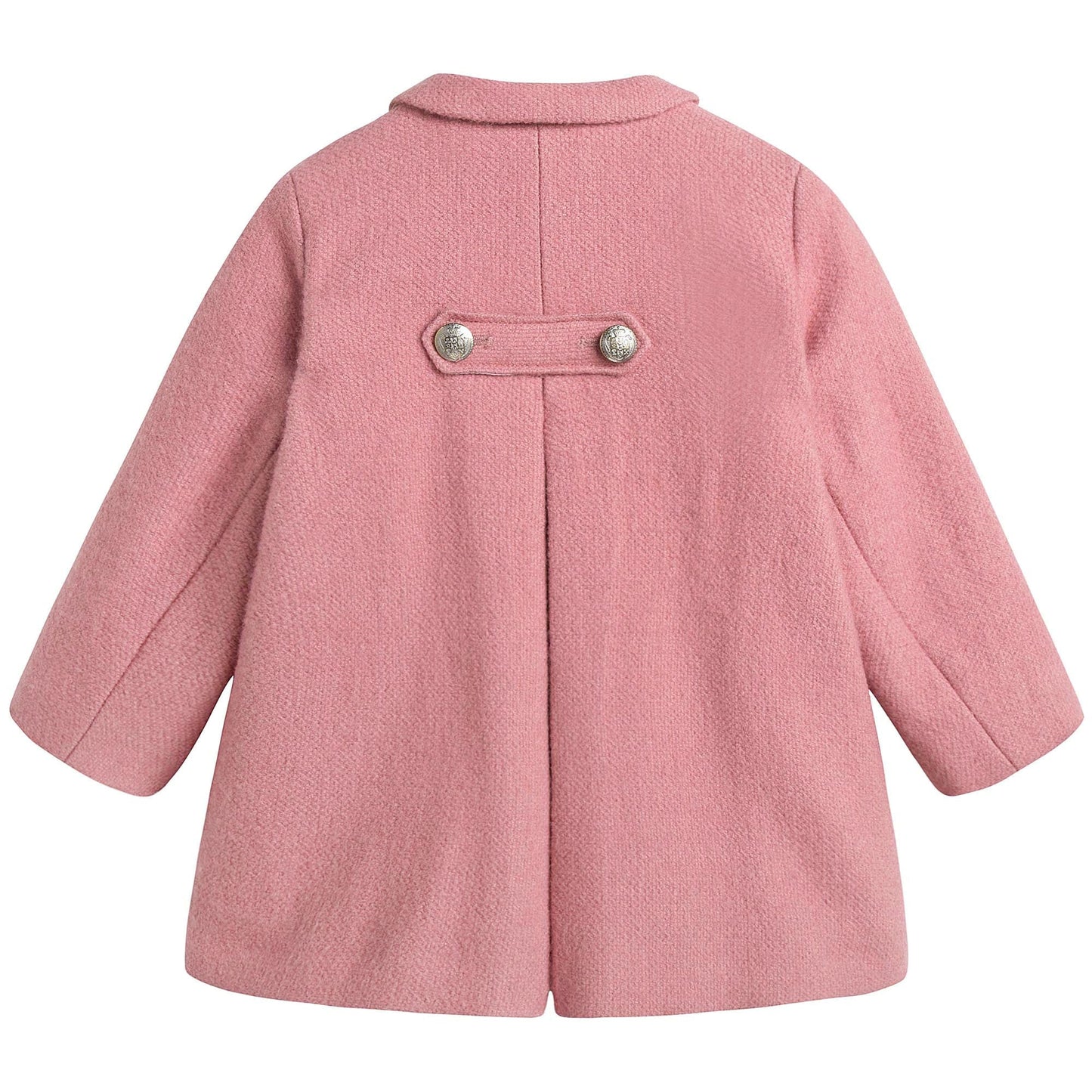 Baby Girls Pink With Gold Bottons Coat