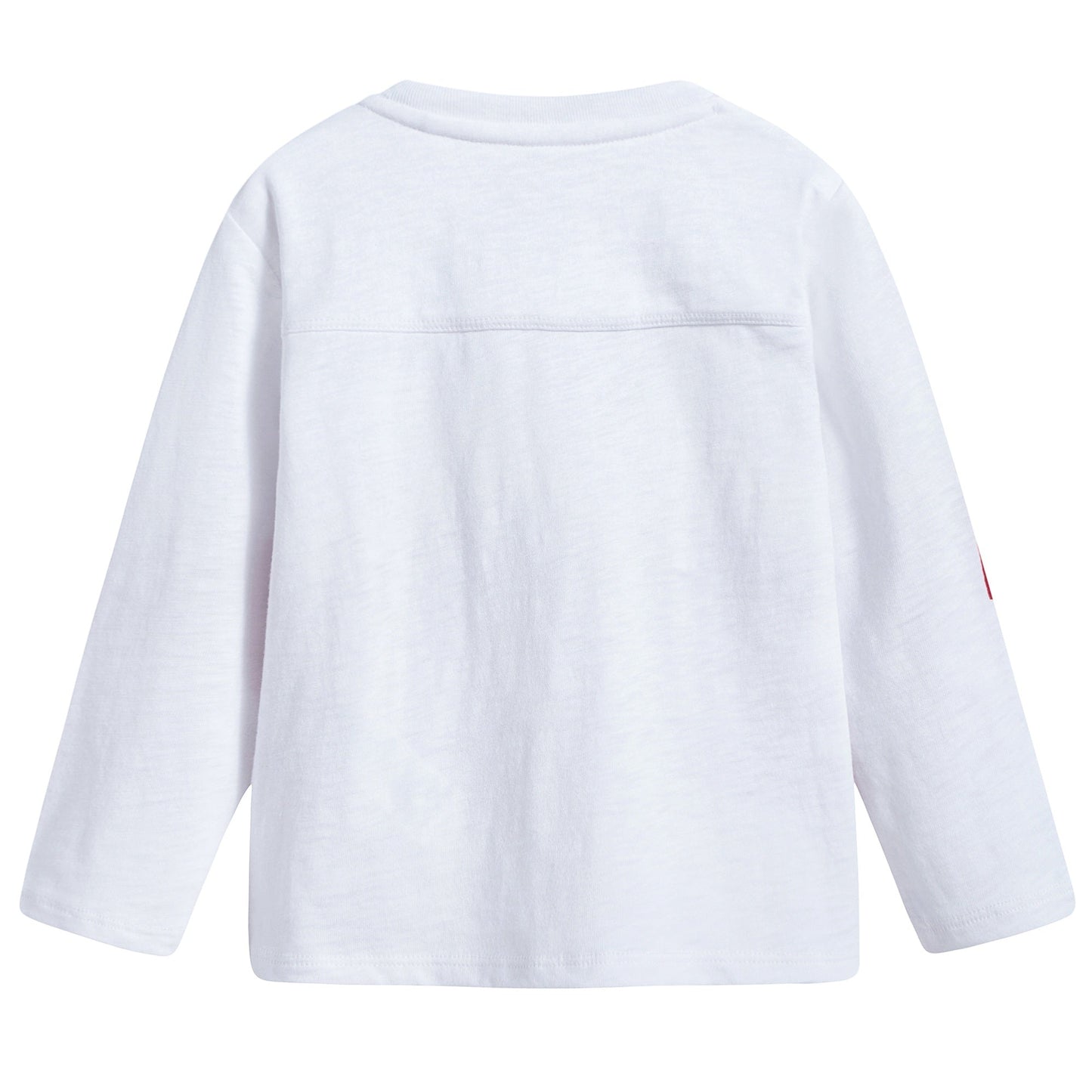 Baby  White  &  Red   Striped   Cotton   T-shirt