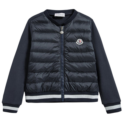 Girls  Navy  Blue   "Maglia"   Cardigan