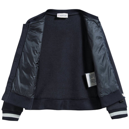 Girls  Navy  Blue   "Maglia"   Cardigan