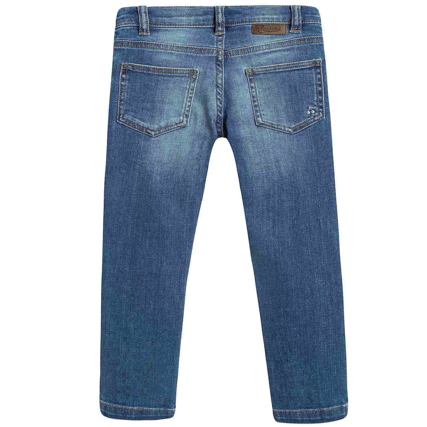 Girls Blue Tight Cotton Jeans