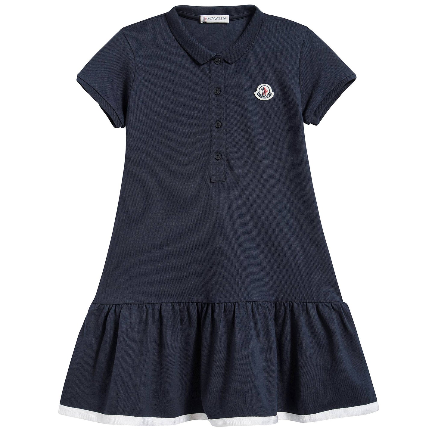Girls Navy Blue "Abito  Maniche  Corte" Dress
