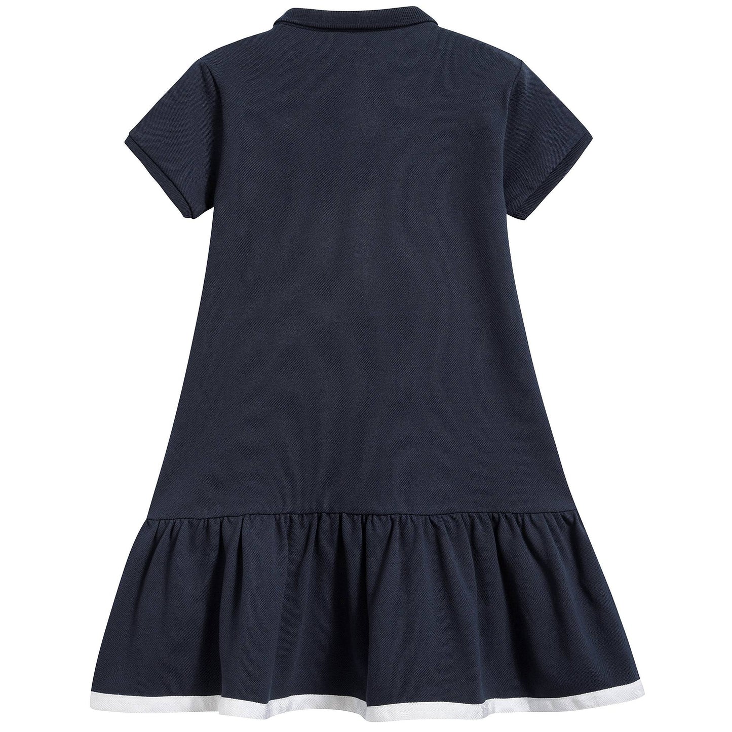 Girls Navy Blue "Abito  Maniche  Corte" Dress