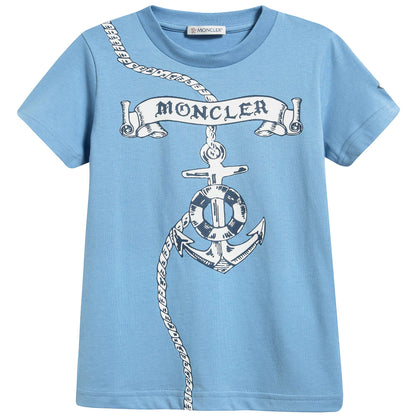 Boys Blue "Maglia" Printed T-Shirt