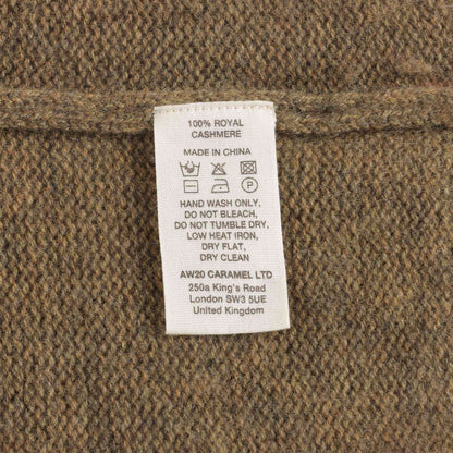 男婴卡其色羊绒毛衣