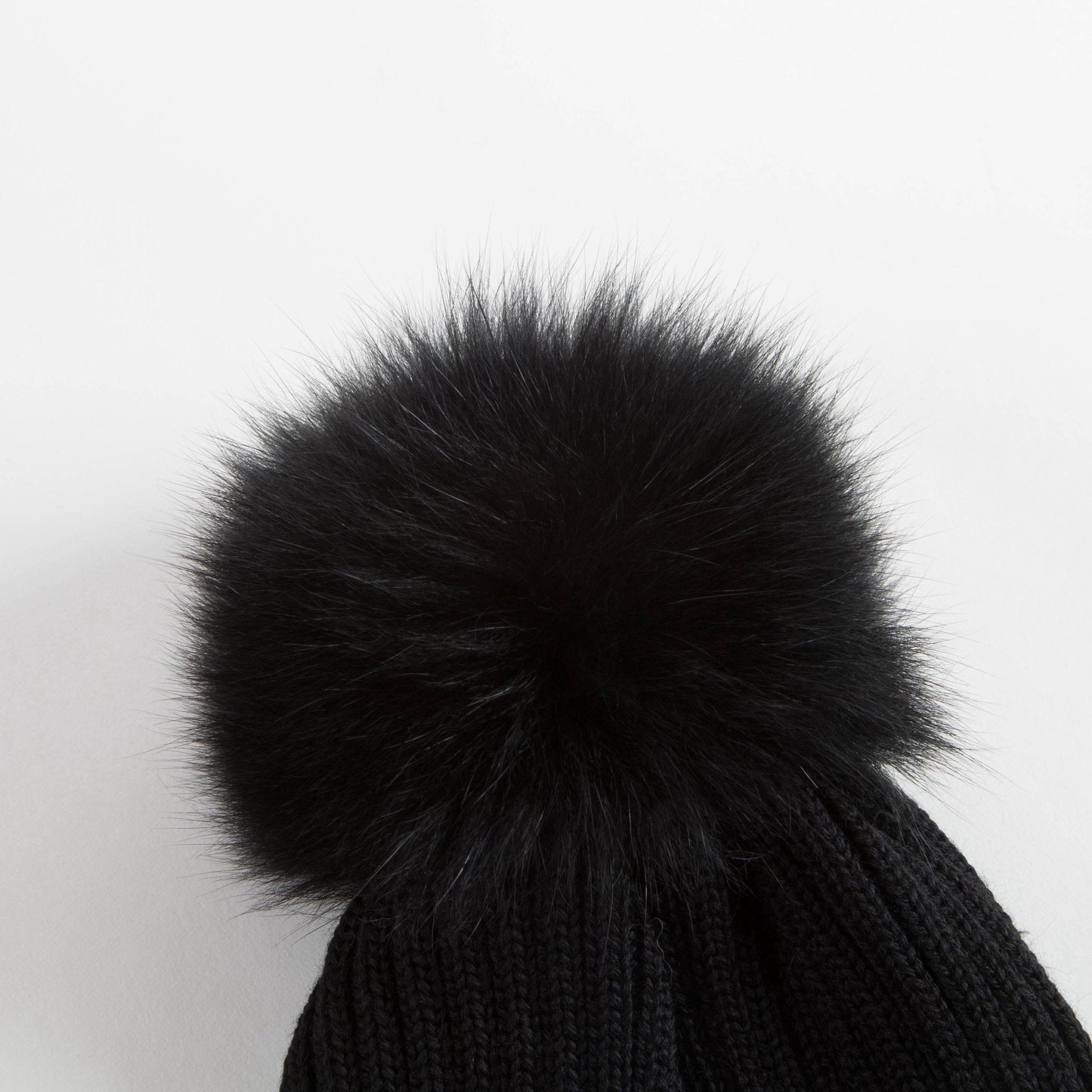 Girls Black "BERRETTO" Virgin Wool Hats