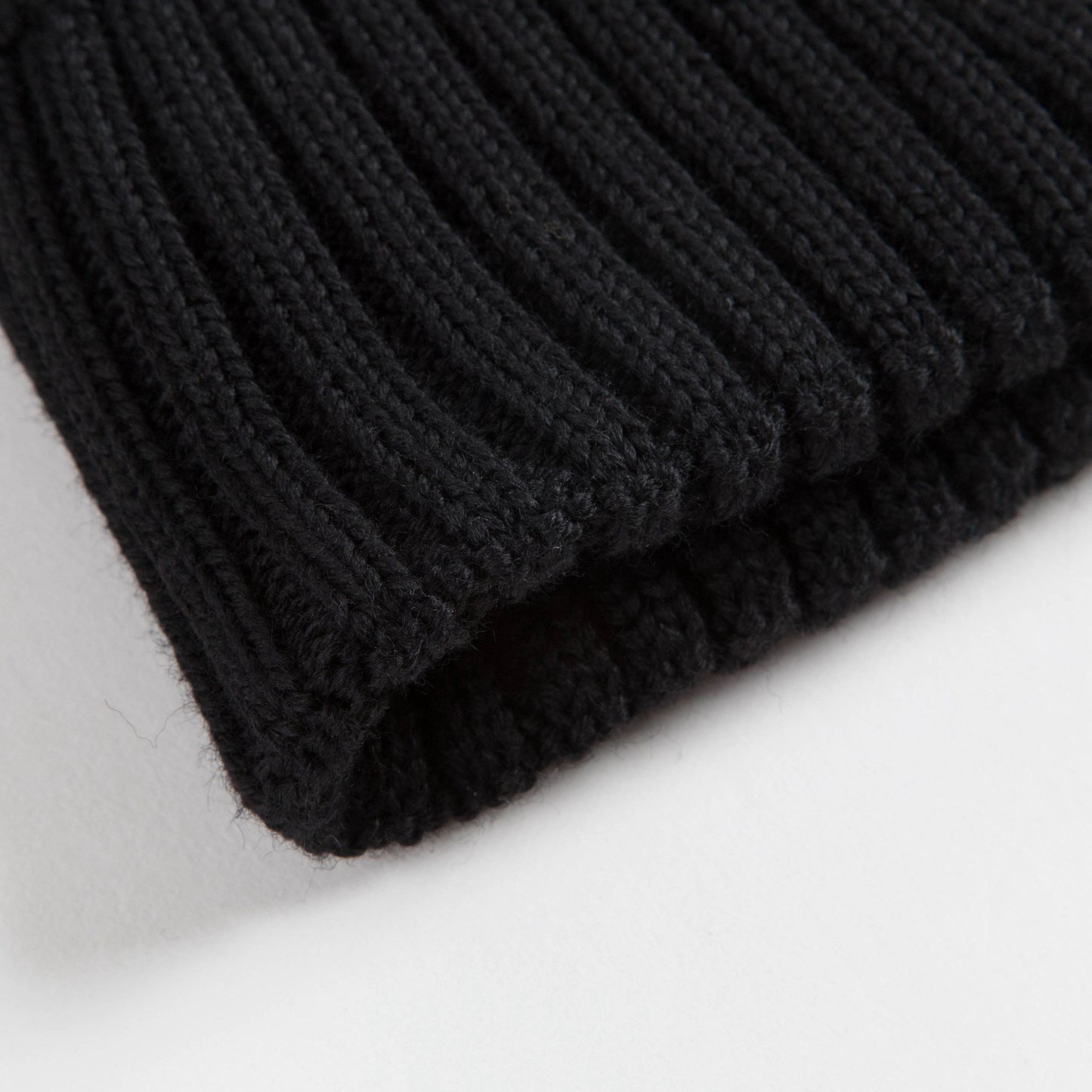 Girls Black "BERRETTO" Virgin Wool Hats