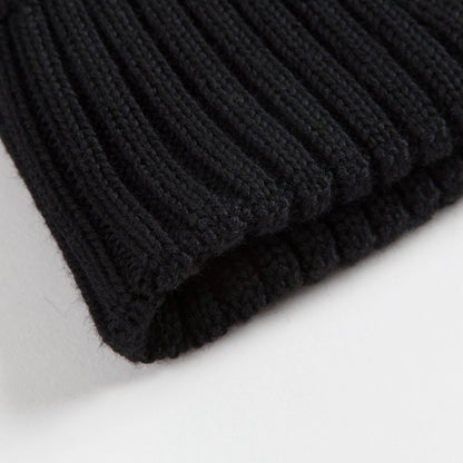 Girls Black "BERRETTO" Virgin Wool Hats