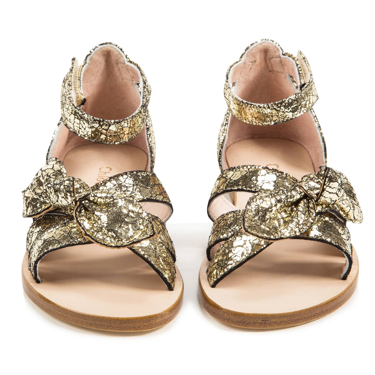 Girls Dore Cuir Sandals