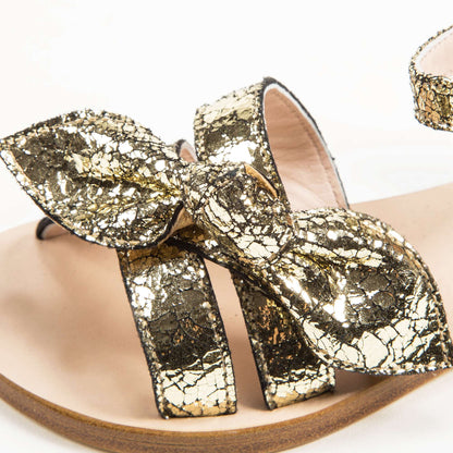 Girls Dore Cuir Sandals