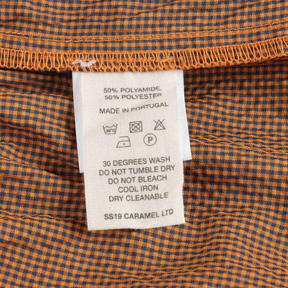 男童黄色格子游泳短裤