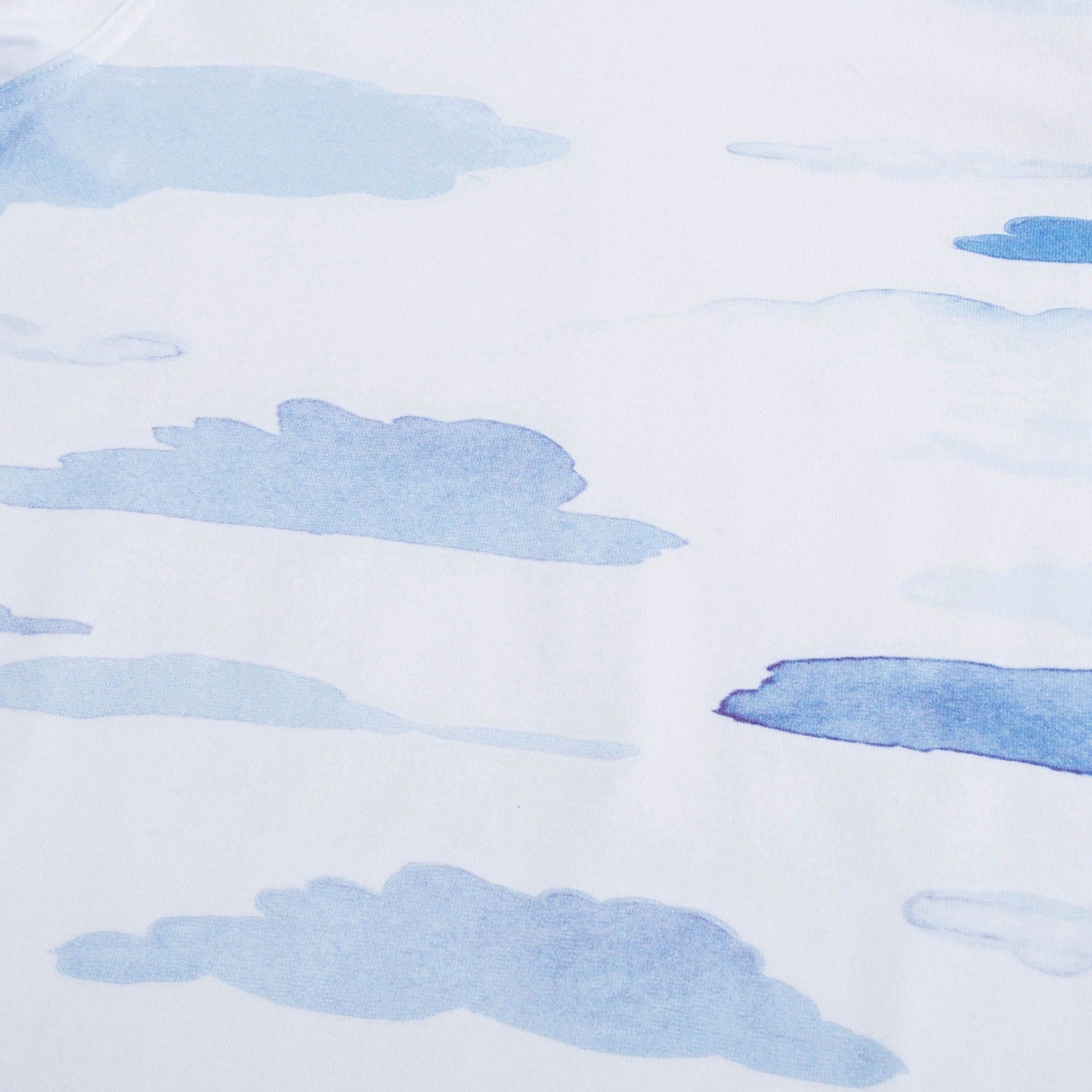 男童白色天空印花棉T恤