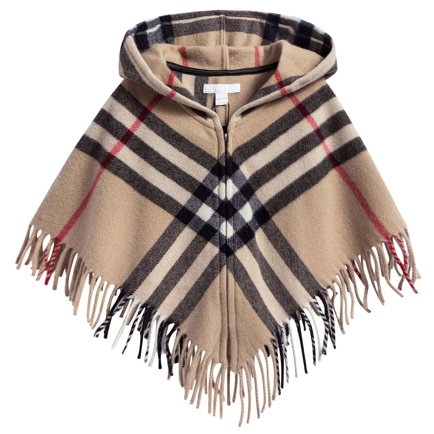 Girls  Beige  Check   Wool   Blankets