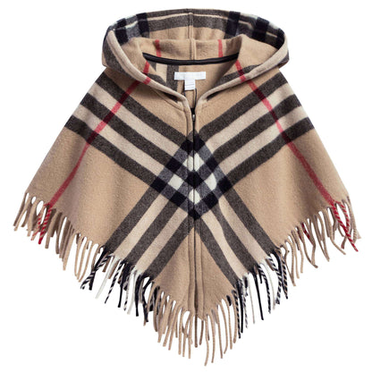 Girls  Beige  Check   Wool   Blankets