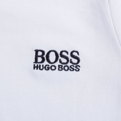 Baby Boys White Logo Cotton T-shirt