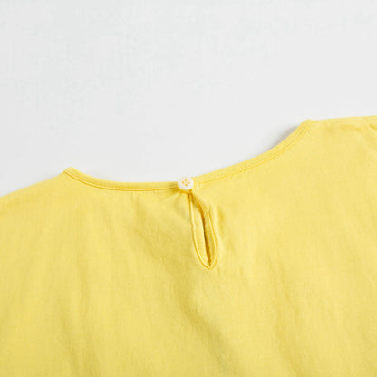 Girls Yellow Cotton Top