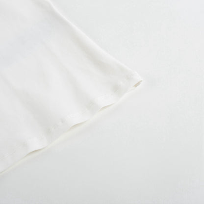 Girls White Logo Cotton T-shirt