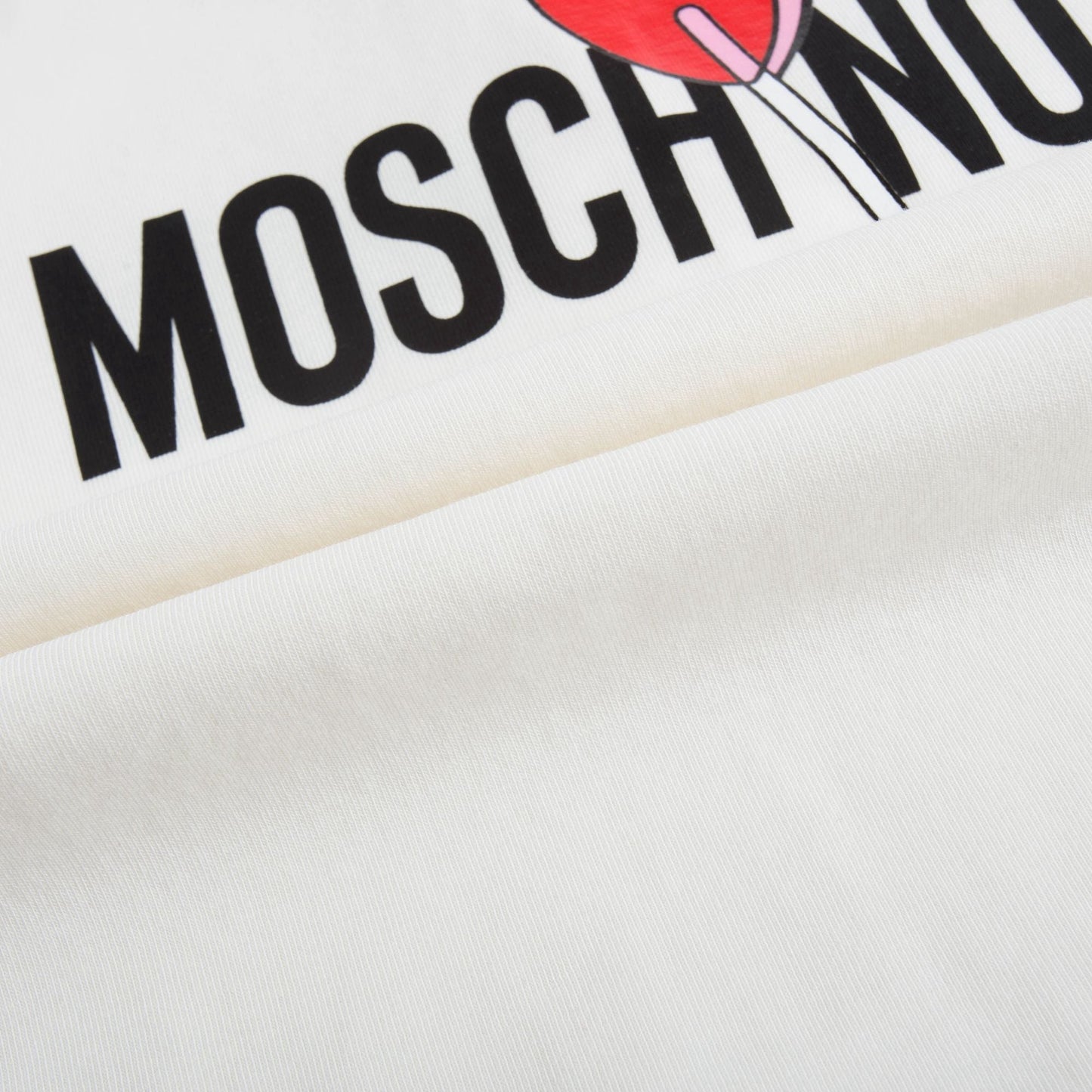 Girls White Logo Cotton T-shirt