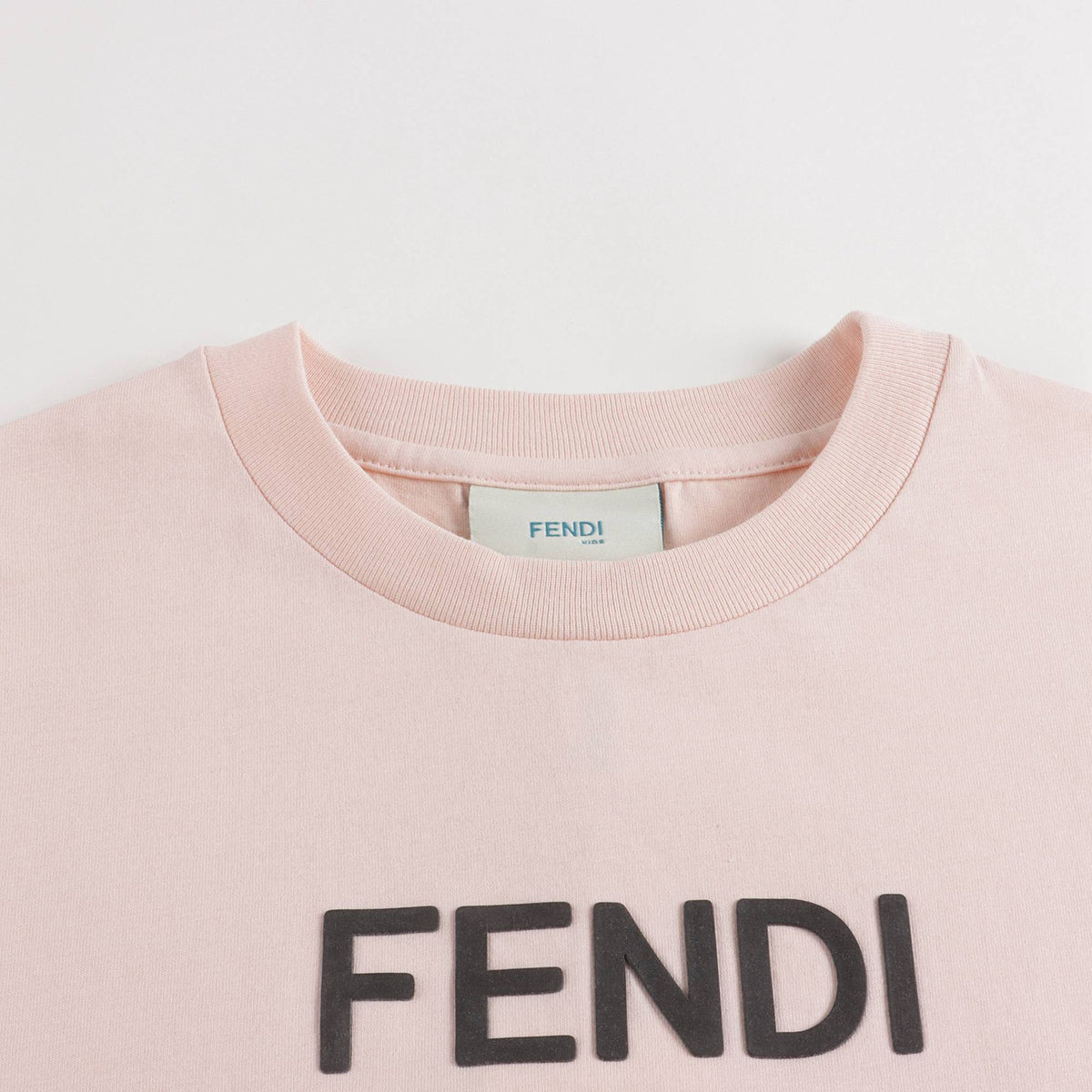 Girls Pink Logo Cotton Dress