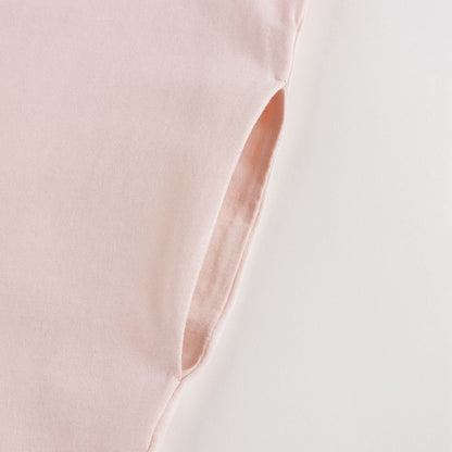 Girls Pink Logo Cotton Dress