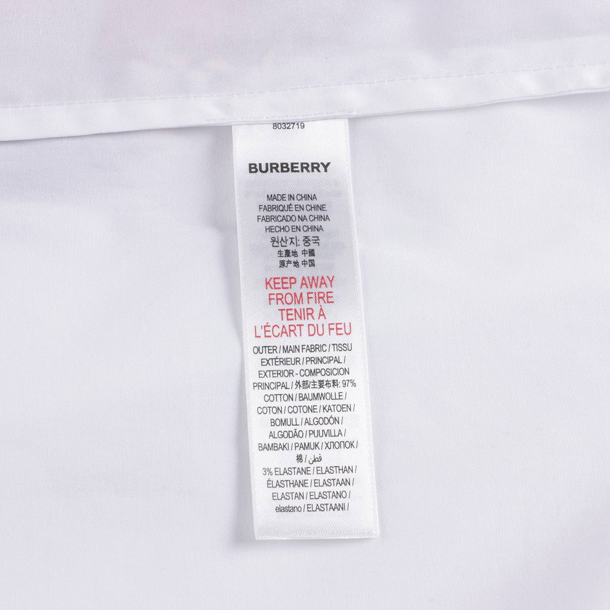 Girls White Painted Cotton Dress