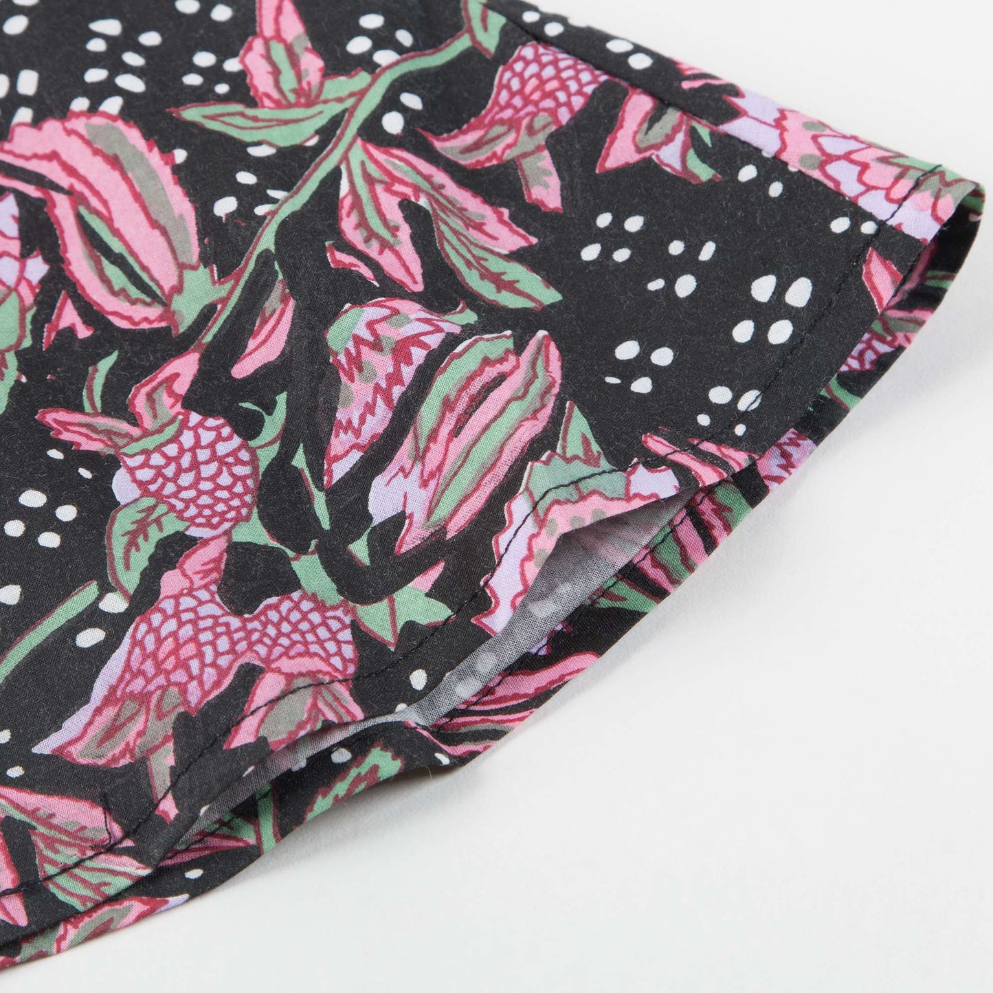 Girls Blue Flower Cotton Skirt