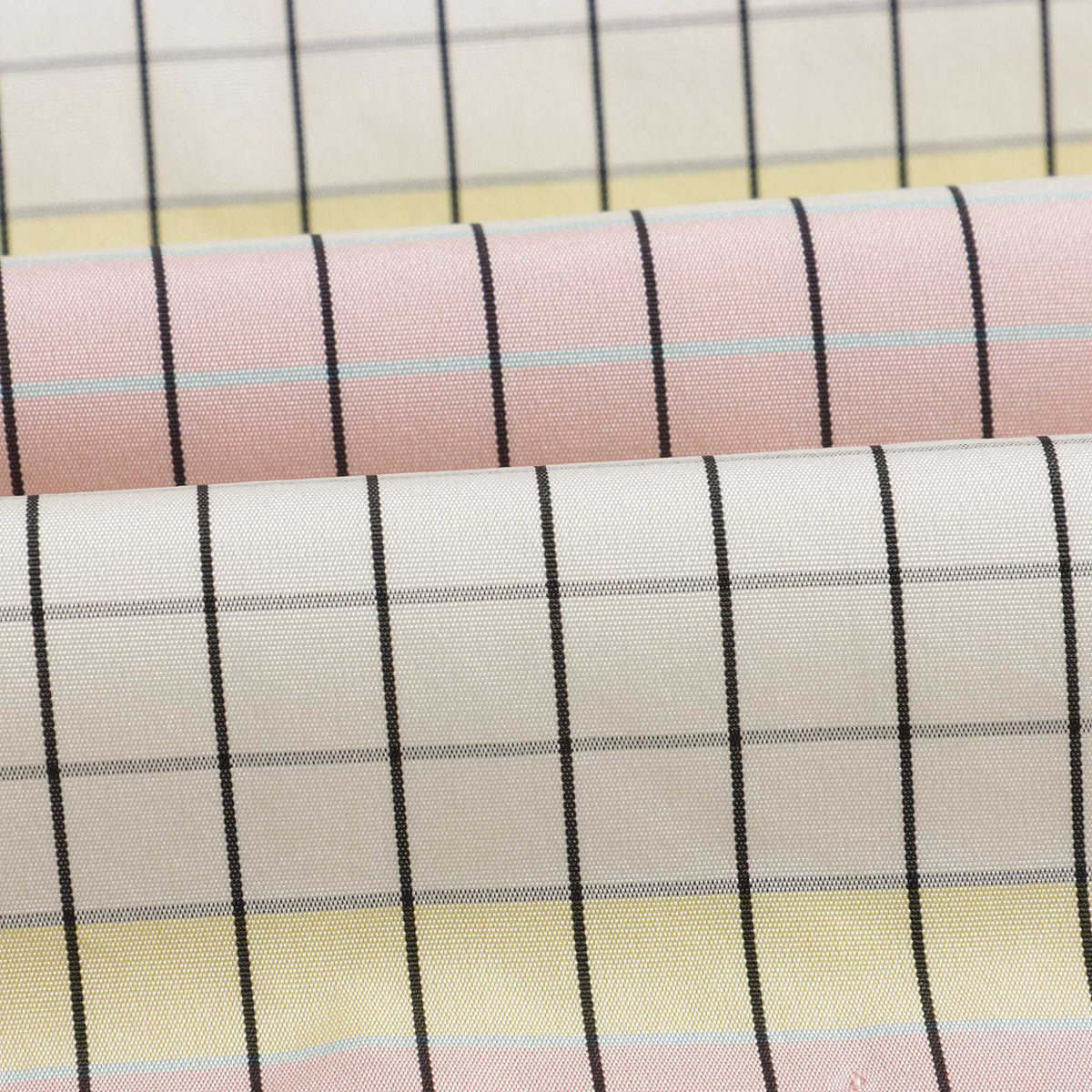 Girls Light Yellow Check Dress