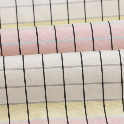 Girls Light Yellow Check Dress