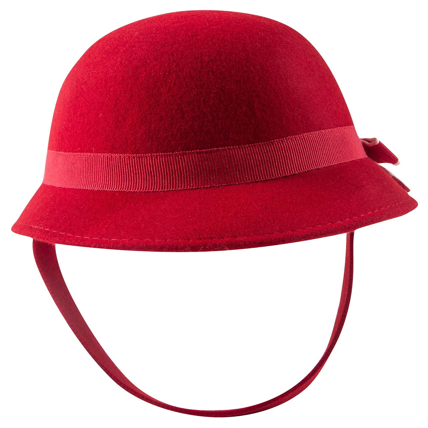 Girls Red Butterfly Knot  Wool  Hat