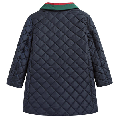 Girls Navy Blue Coat
