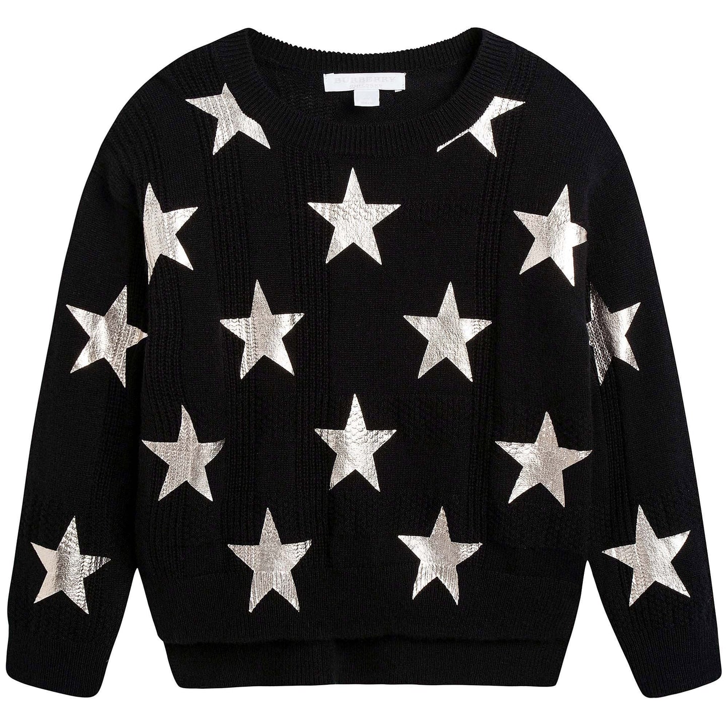 Boys Black Stars Print Sweater