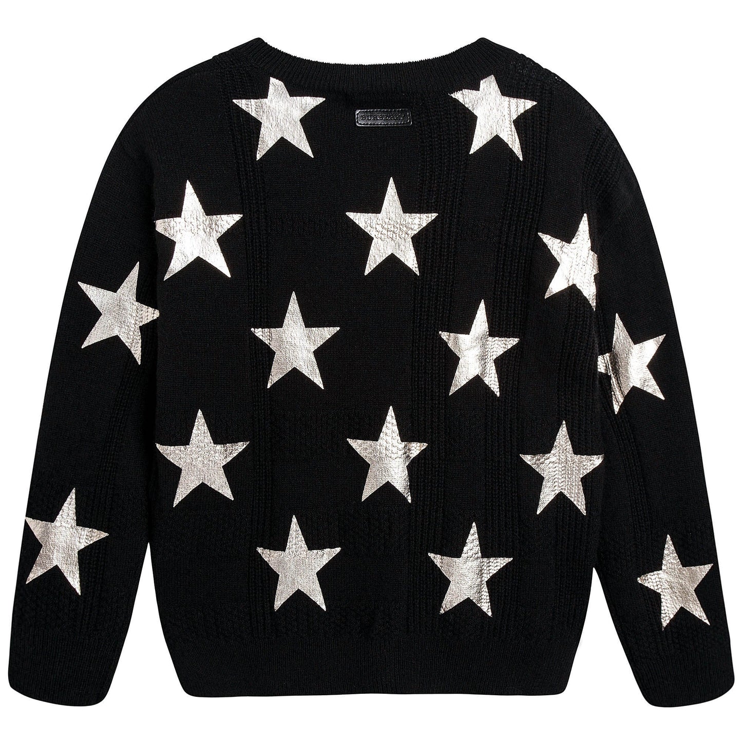 Boys Black Stars Print Sweater